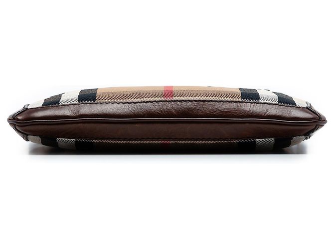 Borsa a tracolla Burberry Beige Exploded Check Canvas - vista 3