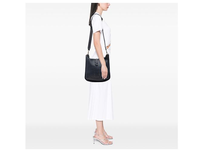 Hermès Blue Clemence Evelyne III 29 Blu navy - vista 8