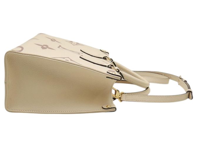 Louis Vuitton Beige Bicolor Monogram Empreinte Giant Onthego PM - vista 20