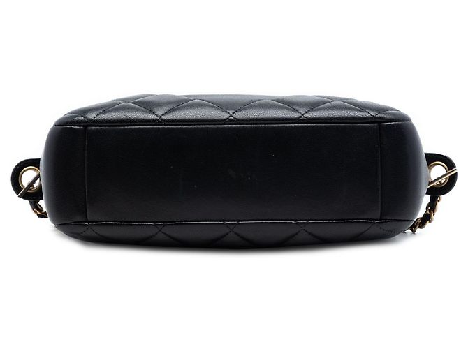 Chanel Black CC gesteppte Lammfell Diamond Camera Bag Schwarz - Ansicht 3