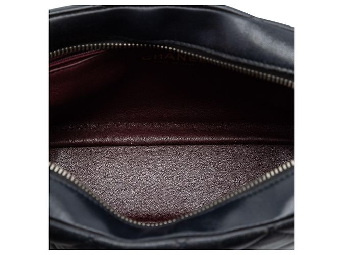 Chanel Black CC gesteppte Lammfell Diamond Camera Bag Schwarz - Ansicht 4