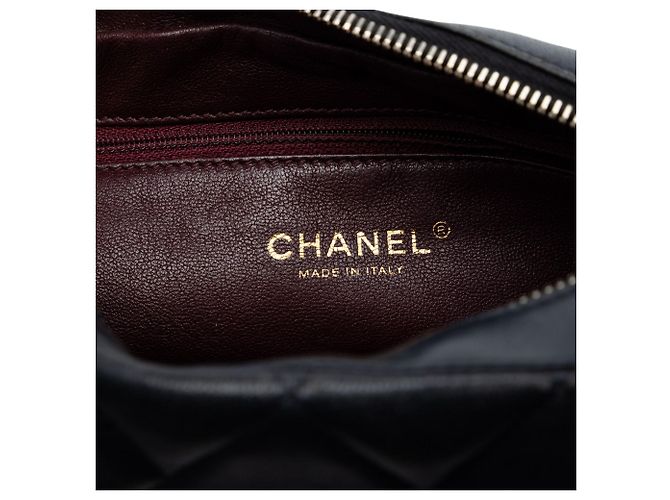 Chanel Black CC gesteppte Lammfell Diamond Camera Bag Schwarz - Ansicht 5