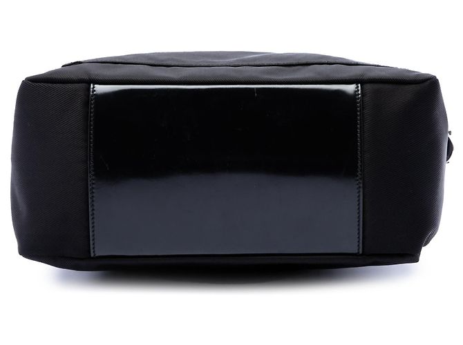 Bamboo Bolso Gucci de nylon negro con detalles de bambú - vista 3