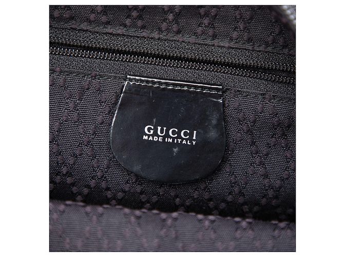 Bamboo Bolso Gucci de nylon negro con detalles de bambú - vista 5