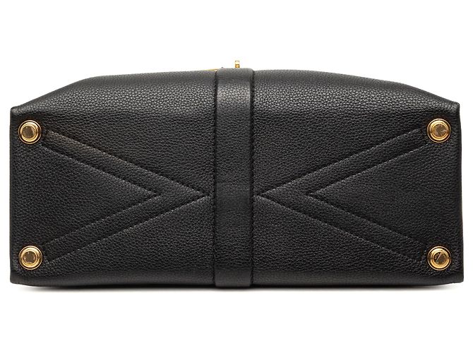 Louis Vuitton Rose Des Vents MM en piel de becerro granulada y lisa negra Negro - vista 3