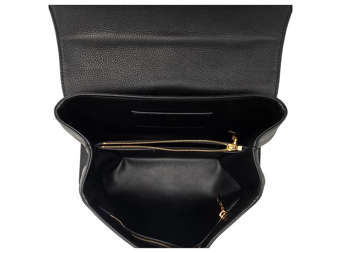 Louis Vuitton Rose Des Vents MM en piel de becerro granulada y lisa negra Negro - vista 4
