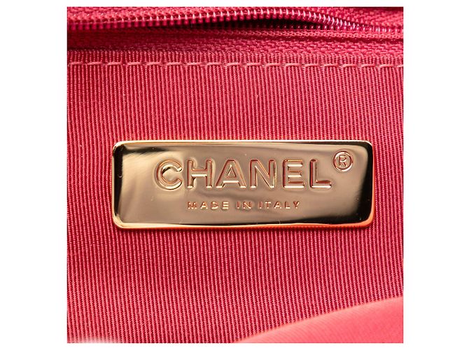 Chanel Pink Medium Tweed 19 Flap Rosa - vista 5