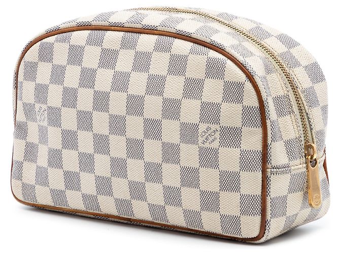 Beauty case Louis Vuitton White Damier Azur 25 Bianco - vista 2