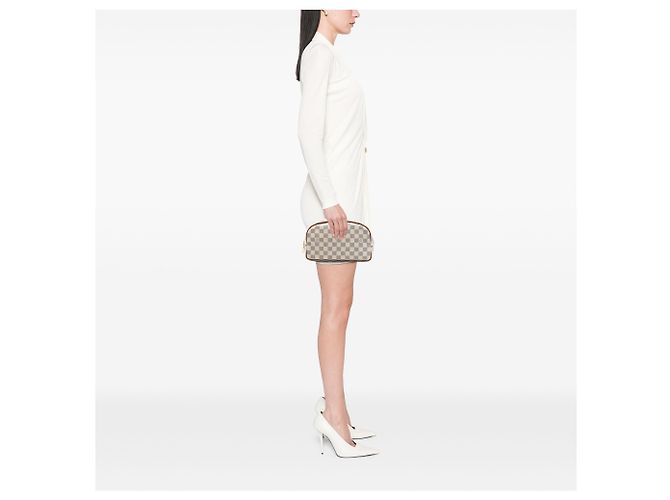 Beauty case Louis Vuitton White Damier Azur 25 Bianco - vista 7