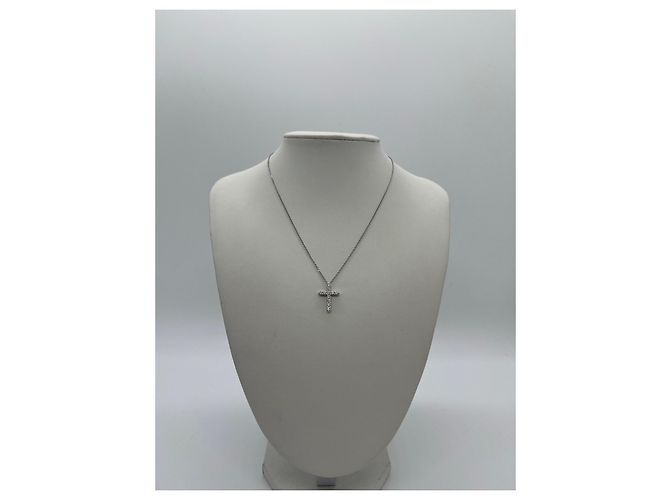 Collana Graff Classic Graf in Oro Bianco e Diamanti Argento - vista 2