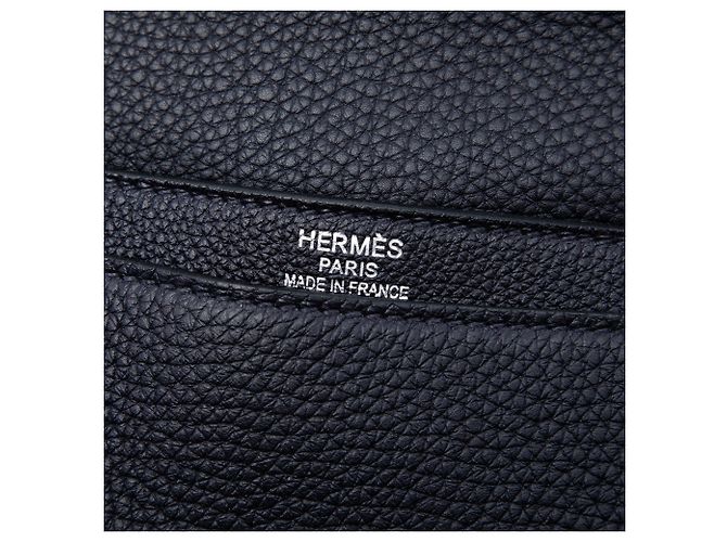Hermès Sac A Depeches 38 in Togo nero - vista 5