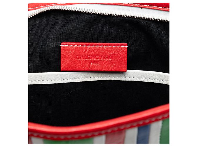 Clutch Bazar in agnello verde Balenciaga - vista 5