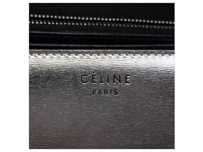 Céline Celine Silver Medium Calfskin Classic Box Silber - Ansicht 5