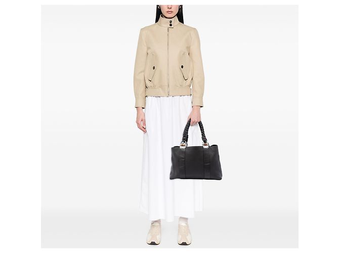 Bamboo Tote Gucci em couro de bezerro marrom com alça de bambu Libeccio Castanho escuro - vista 7