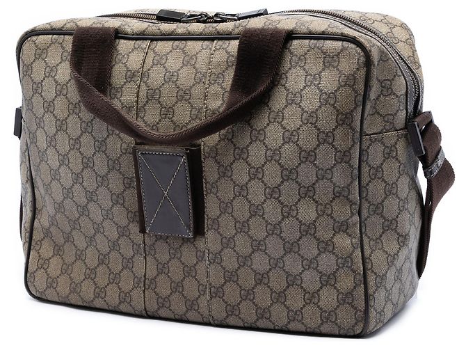Valigetta Gucci Beige GG Supreme Interlocking G - vista 2