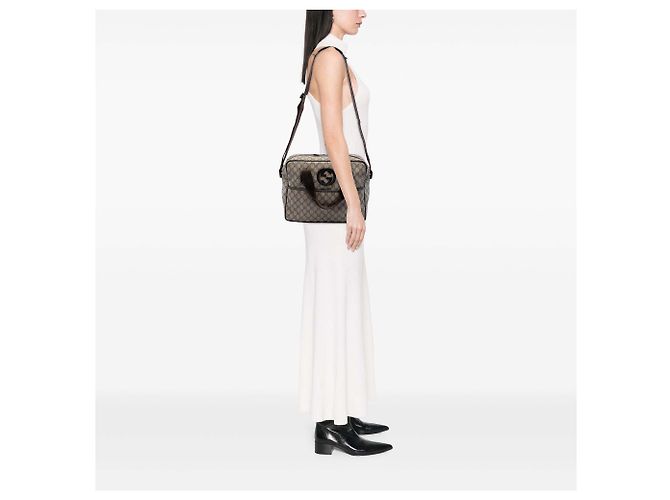 Valigetta Gucci Beige GG Supreme Interlocking G - vista 6