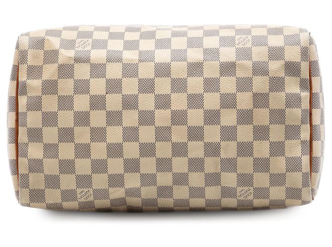Louis Vuitton White Damier Azur Speedy 30 Branco - vista 3