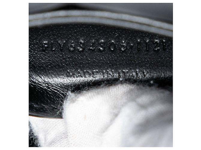 Bolsa Saint Laurent Solferino em lona listrada preta Small com caixa Preto - vista 6