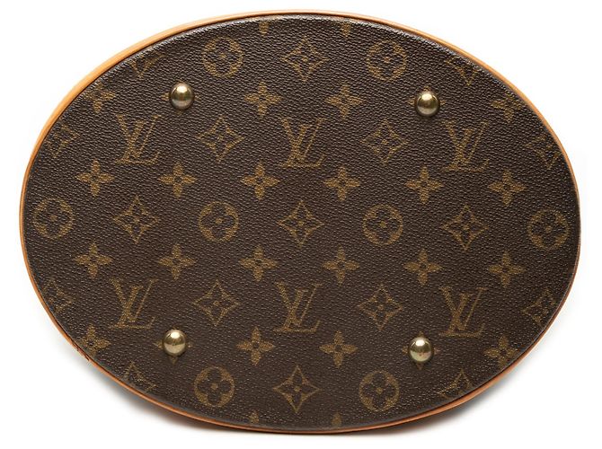 Louis Vuitton Marrom Monogram Bucket GM - vista 3