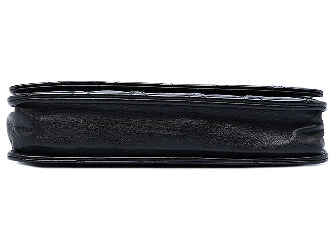 Chanel Black CC gesteppte Patentleder Wallet On Chain Schwarz - Ansicht 3