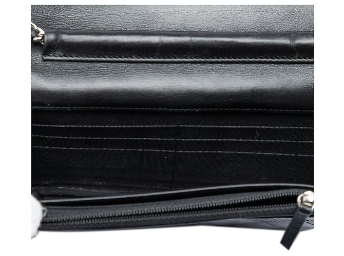 Chanel Black CC gesteppte Patentleder Wallet On Chain Schwarz - Ansicht 4
