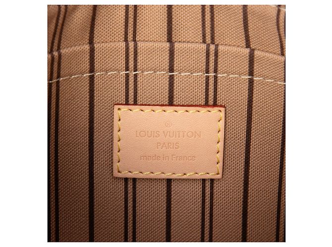 Pochette Louis Vuitton Brown Monogram Neverfull MM Marrone - vista 5