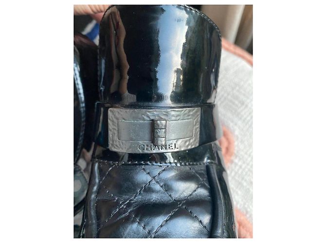 Chanel Lackleder Pumps Schwarz - Ansicht 11
