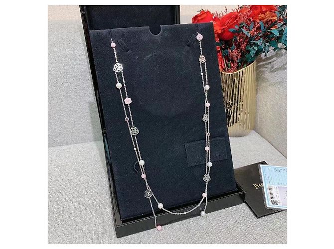 Collana Piaget Rose Series of Countess in tormalina rosa e diamanti Argento - vista 7