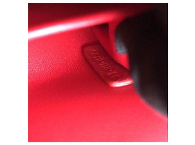 Borsa Dior Montaigne Box in pelle rossa Rosso - vista 4