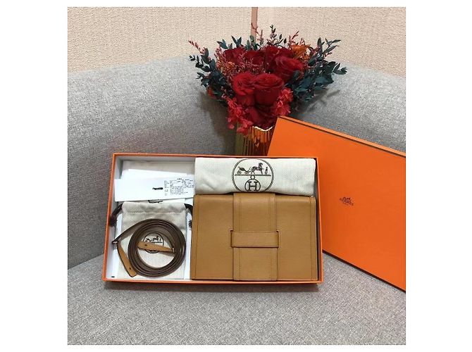 Borsa Hermès H Passant in pelle - Cioccolato Marrone - vista 2