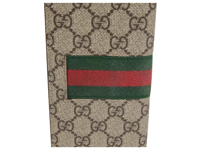 Gucci Cartera larga Web Stripe Castaño - vista 3