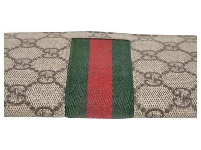 Gucci Cartera larga Web Stripe Castaño - vista 5