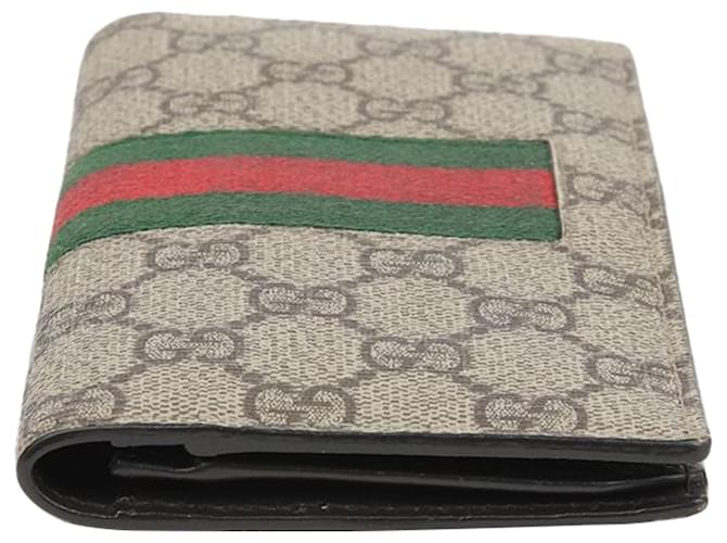 Gucci Cartera larga Web Stripe Castaño - vista 6