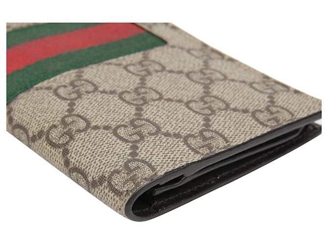 Gucci Cartera larga Web Stripe Castaño - vista 7