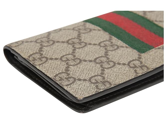 Gucci Cartera larga Web Stripe Castaño - vista 8