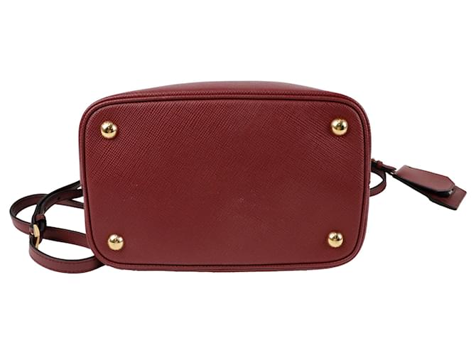 Prada Borsa Tote Panier Medium a tracolla Rosso - vista 7