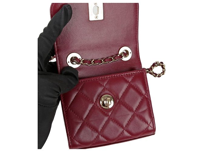 Trendy CC Chanel Borsa a tracolla mini Cc di tendenza Rosso - vista 10