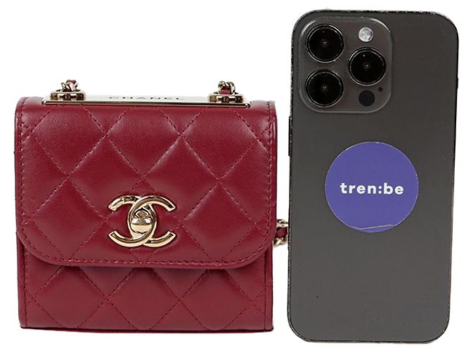 Trendy CC Chanel Borsa a tracolla mini Cc di tendenza Rosso - vista 8