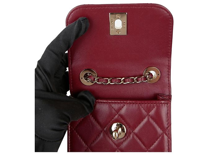 Trendy CC Chanel Borsa a tracolla mini Cc di tendenza Rosso - vista 9