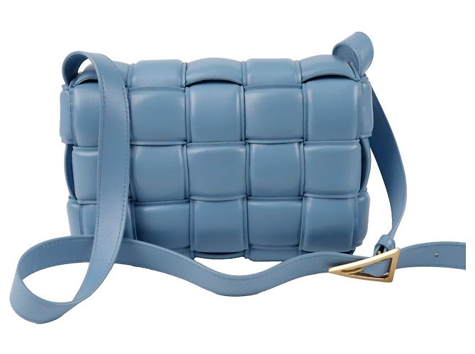 Bottega Veneta Bolsa de ombro e transversal Padded Cassette Azul - vista 4