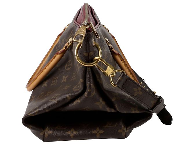 Louis Vuitton Borsa a Spalla Palais Mm Tote Marrone - vista 3