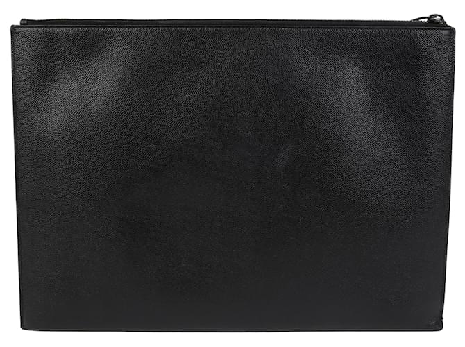 Saint Laurent Clutch Monogram Grande Nero - vista 4