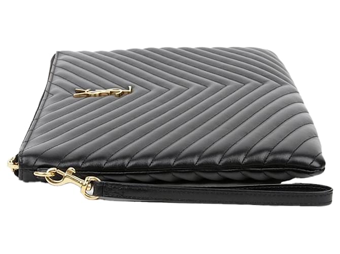 Saint Laurent Clutch Porta Documenti Monogram Nero - vista 5