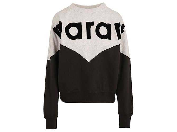 Isabel Marant Sudadera Houston Logo Negro - vista 2
