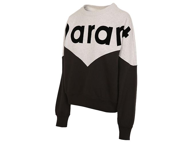 Isabel Marant Sudadera Houston Logo Negro - vista 3