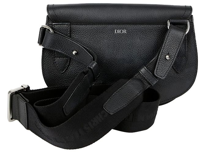 Dior Saddle Messenger Pouch Crossbody Black - view 4