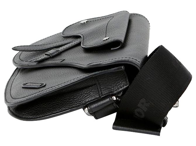 Dior Saddle Messenger Pouch Crossbody Black - view 6