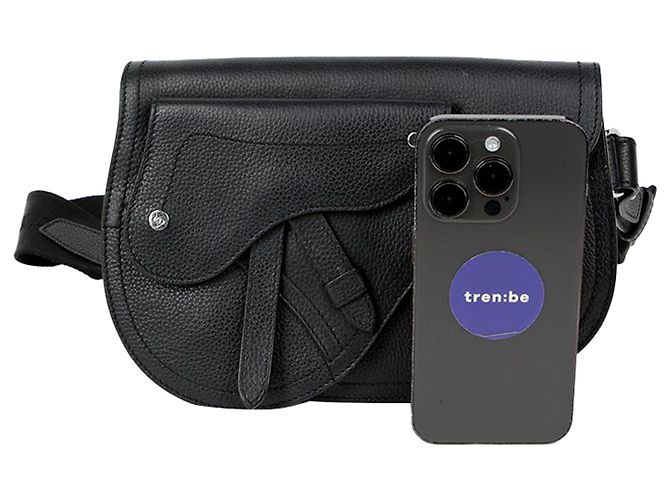 Dior Saddle Messenger Pouch Crossbody Black - view 8