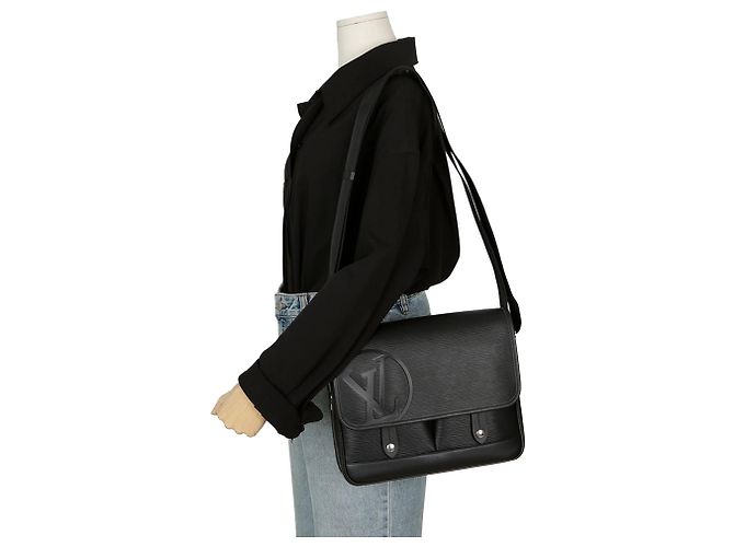 Louis Vuitton Borsa a tracolla e crossbody Downtown Messenger Pm Nero - vista 10