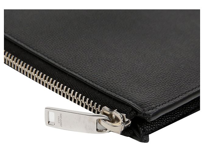 Saint Laurent Clutch Grande Classica Argento Metallico - vista 7